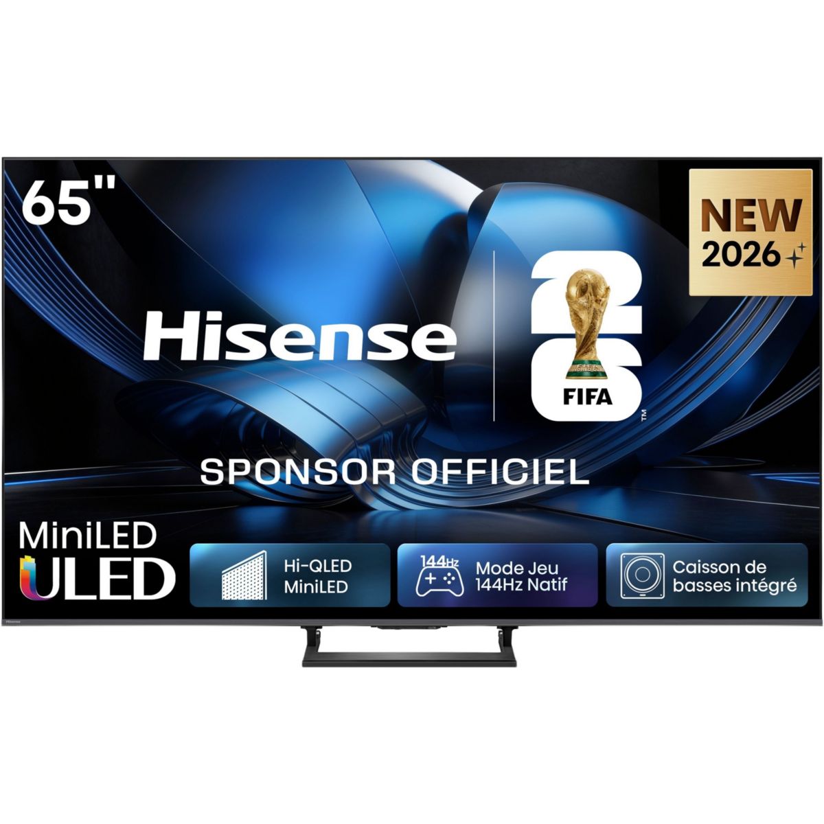 TV Mini LED 65U7SE (2026) 65" (164 cm) couleur unique, HISENSE