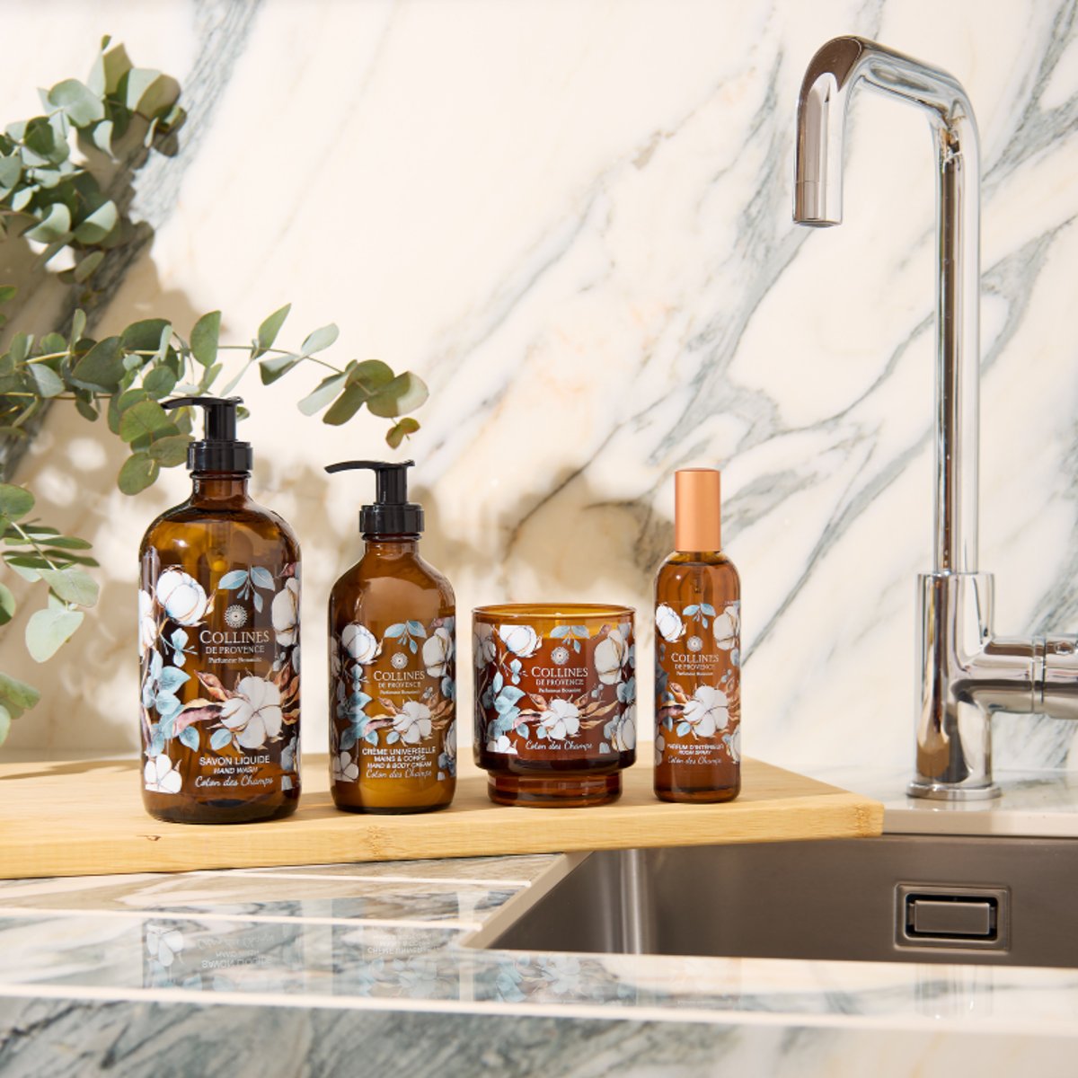 Parfum d'Intérieur COTON DES CHAMPS marron, COLLINES DE PROVENCE