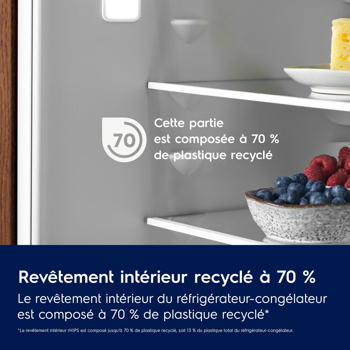 Réfrigérateur combiné KNA7CE18S intégrable, ELECTROLUX
