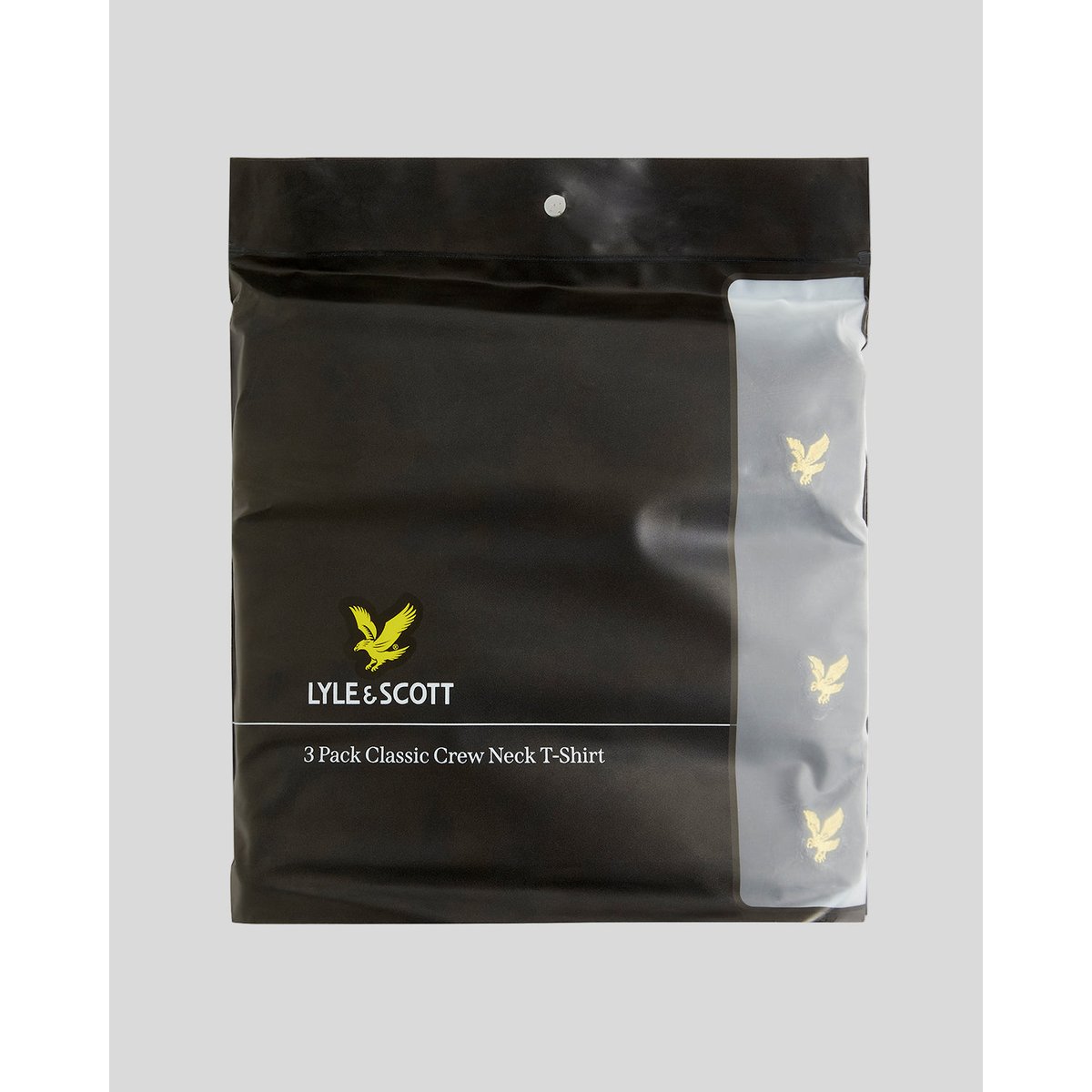 Lot de 3 T-shirts lounge noir jais, LYLE & SCOTT