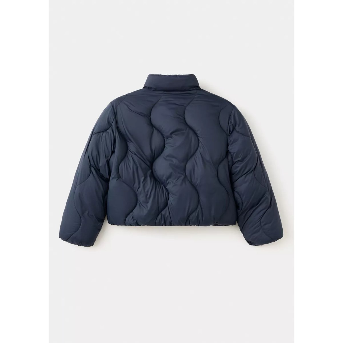 Anorak matelassé imperméable à losanges bleu marine, MANGO KIDS