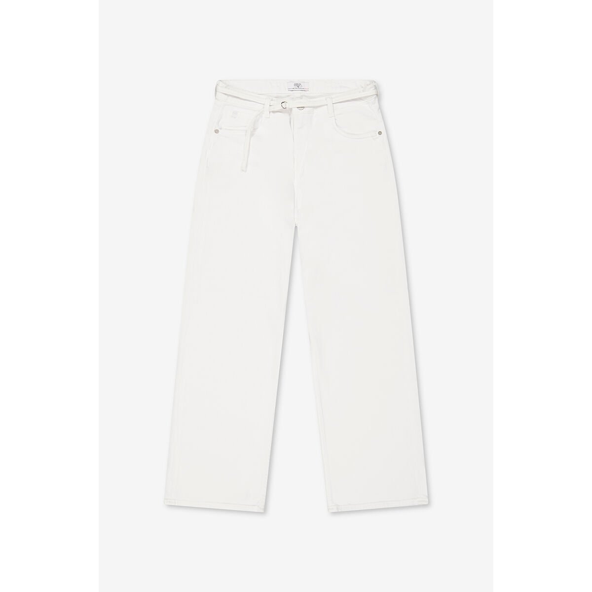 Jeans loose, large wide leg , longueur 34 white, LE TEMPS DES CERISES