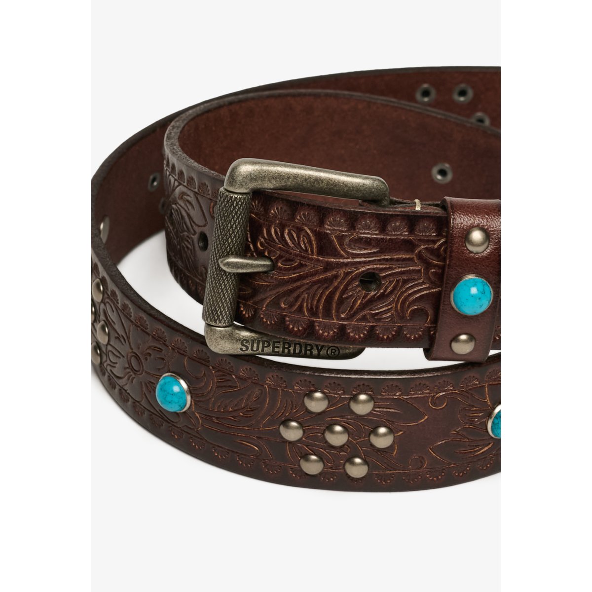 Ceinture en Cuir Statement marron caramel, SUPERDRY