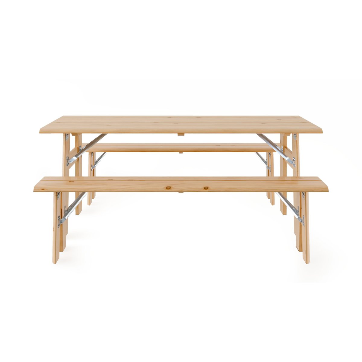 Table de jardin rectangulaire en bois, L.180 , AVENUE bois, ZUIVER