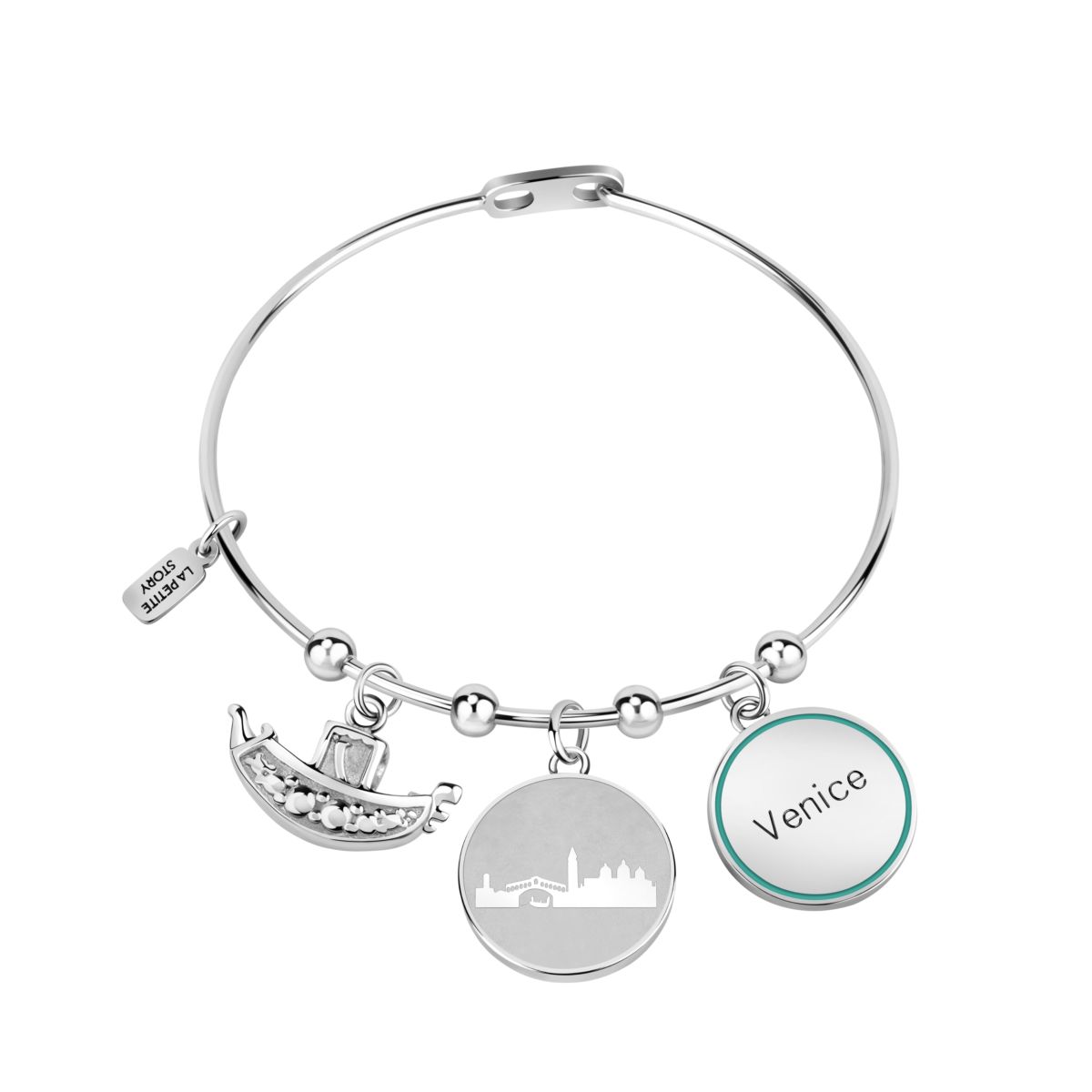 Bracelet en acier MYSELF argent, LA PETITE STORY