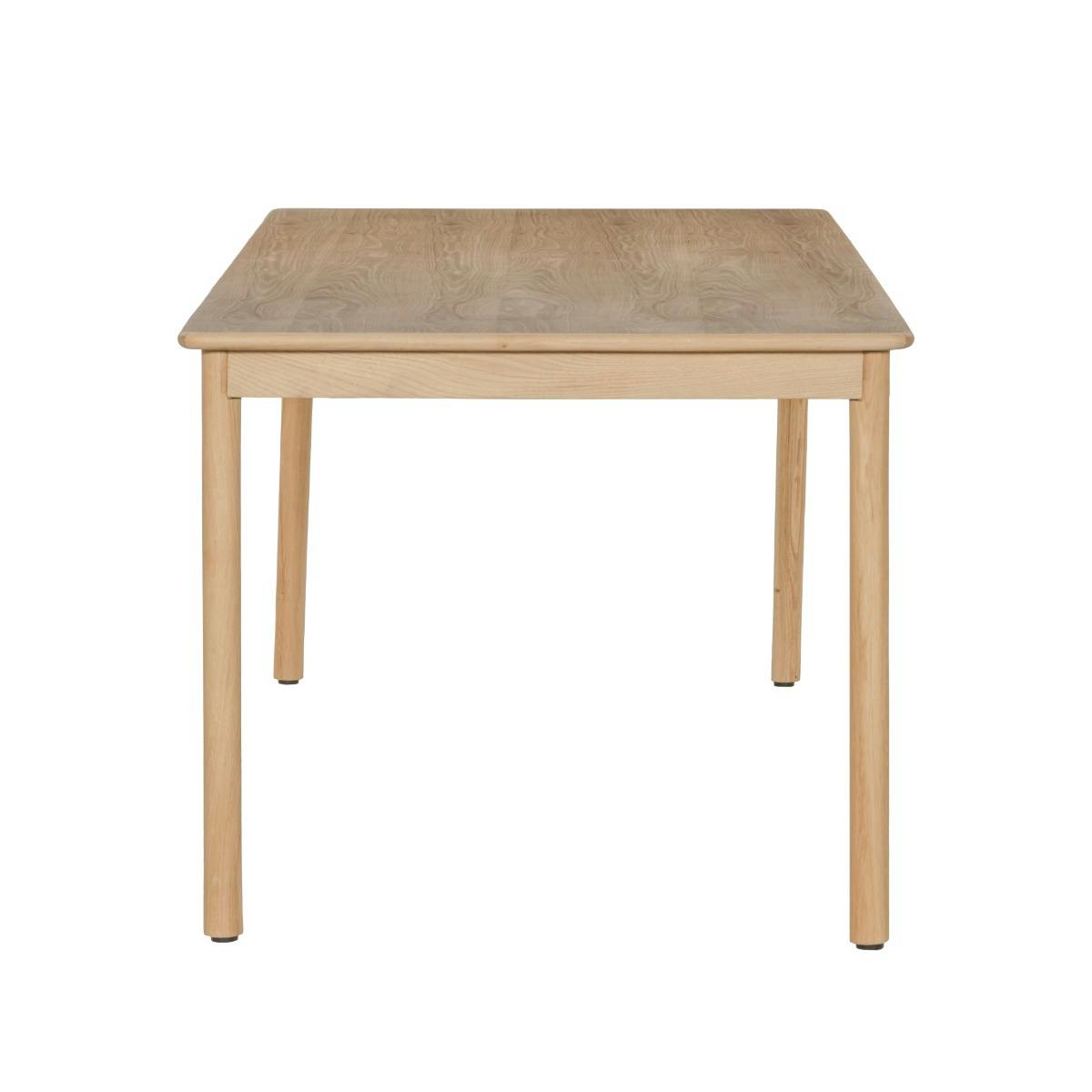 Table à manger moderne 8/10 places en chêne LOREN bois clair, PIER IMPORT