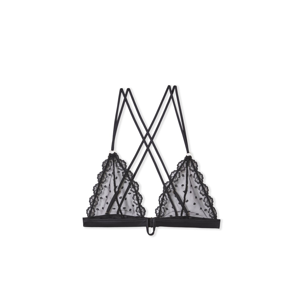 Soutien-gorge triangle en broderie ELOA noir, ETAM