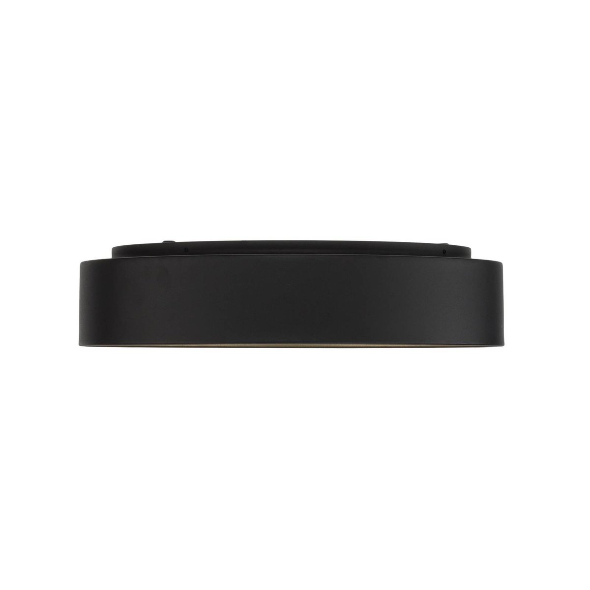 Plafonnier moderneLED, Gracjan noir, doré, LINDBY
