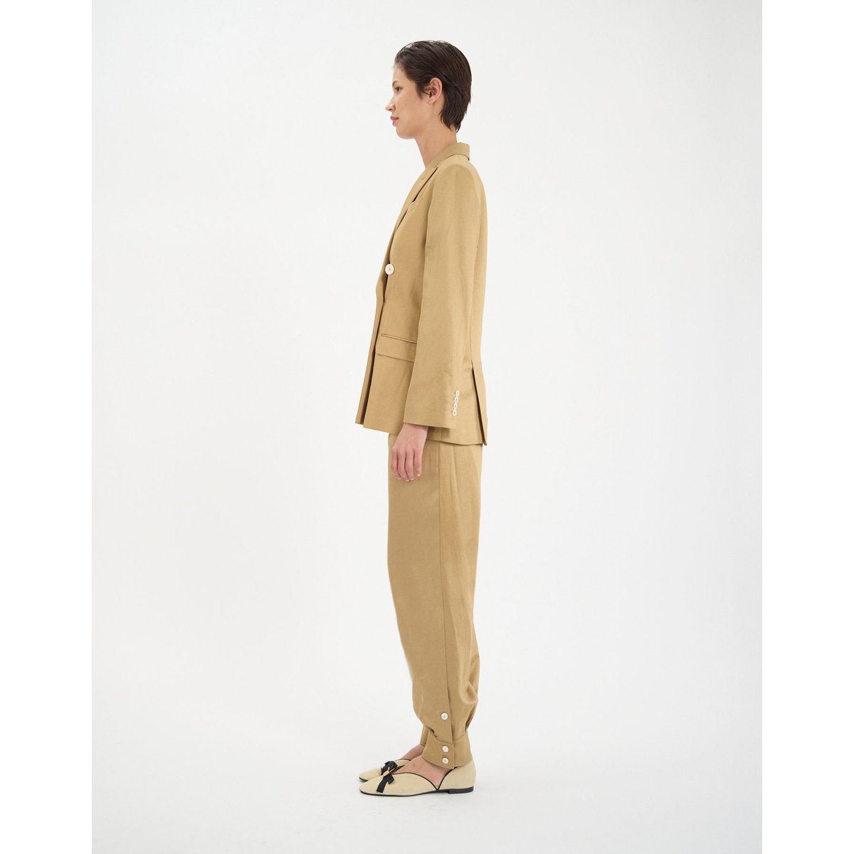 Veste Ezio en viscose camel camel, INES DE LA FRESSANGE PARIS