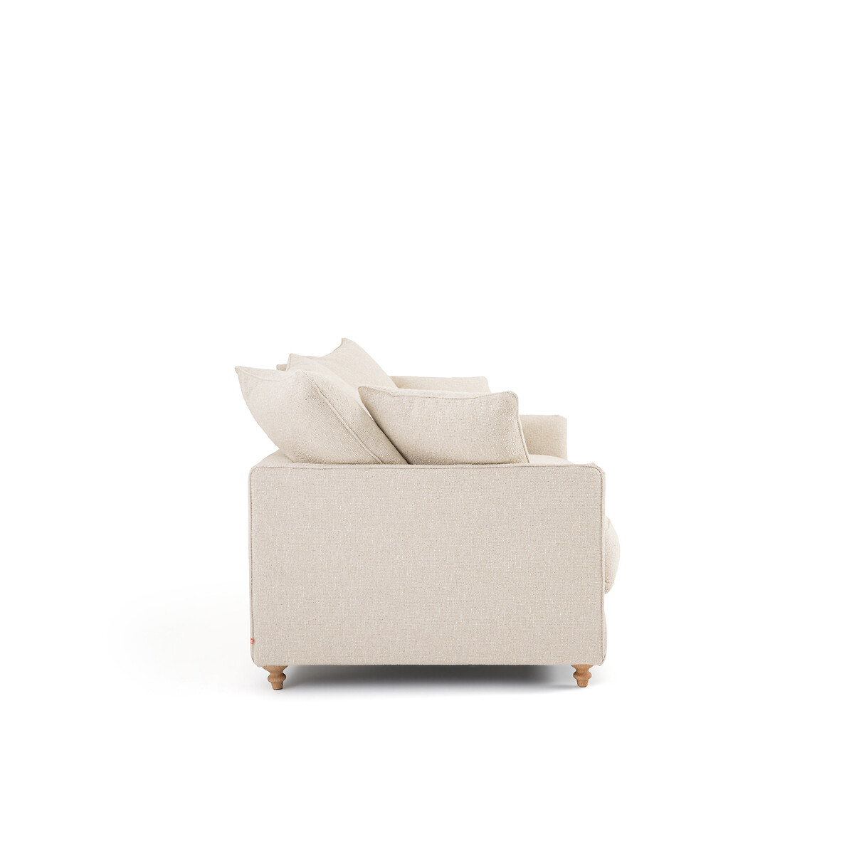 Canapé 3P convertible bouclette, Lazare craie, AM.PM