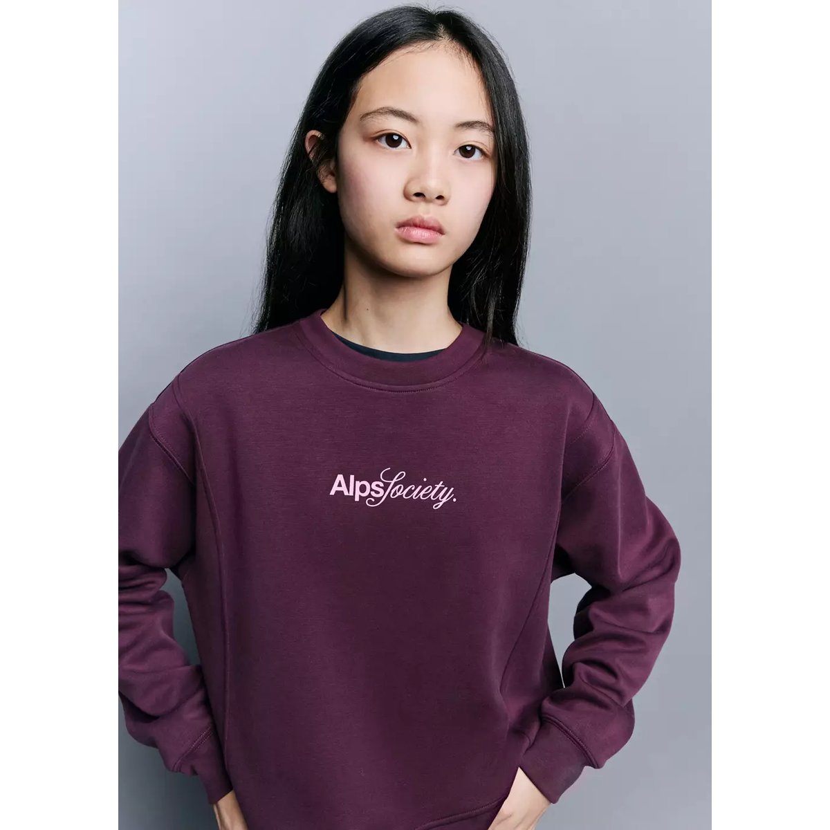 Sweat à inscription imprimée rouge foncé, MANGO KIDS