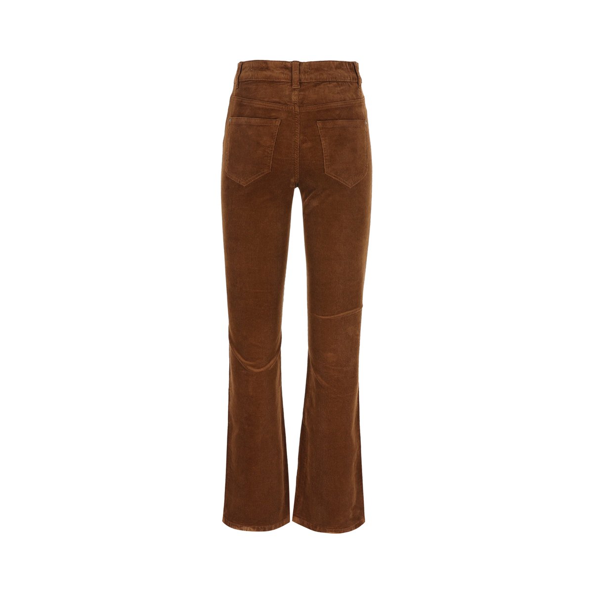 Pantalon évasé en velours milleraies clair camel, LOLALIZA