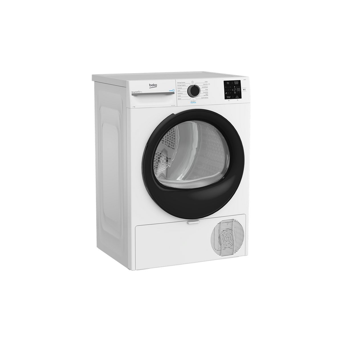 Sèche linge pompe à chaleur D3H17393W couleur unique, BEKO