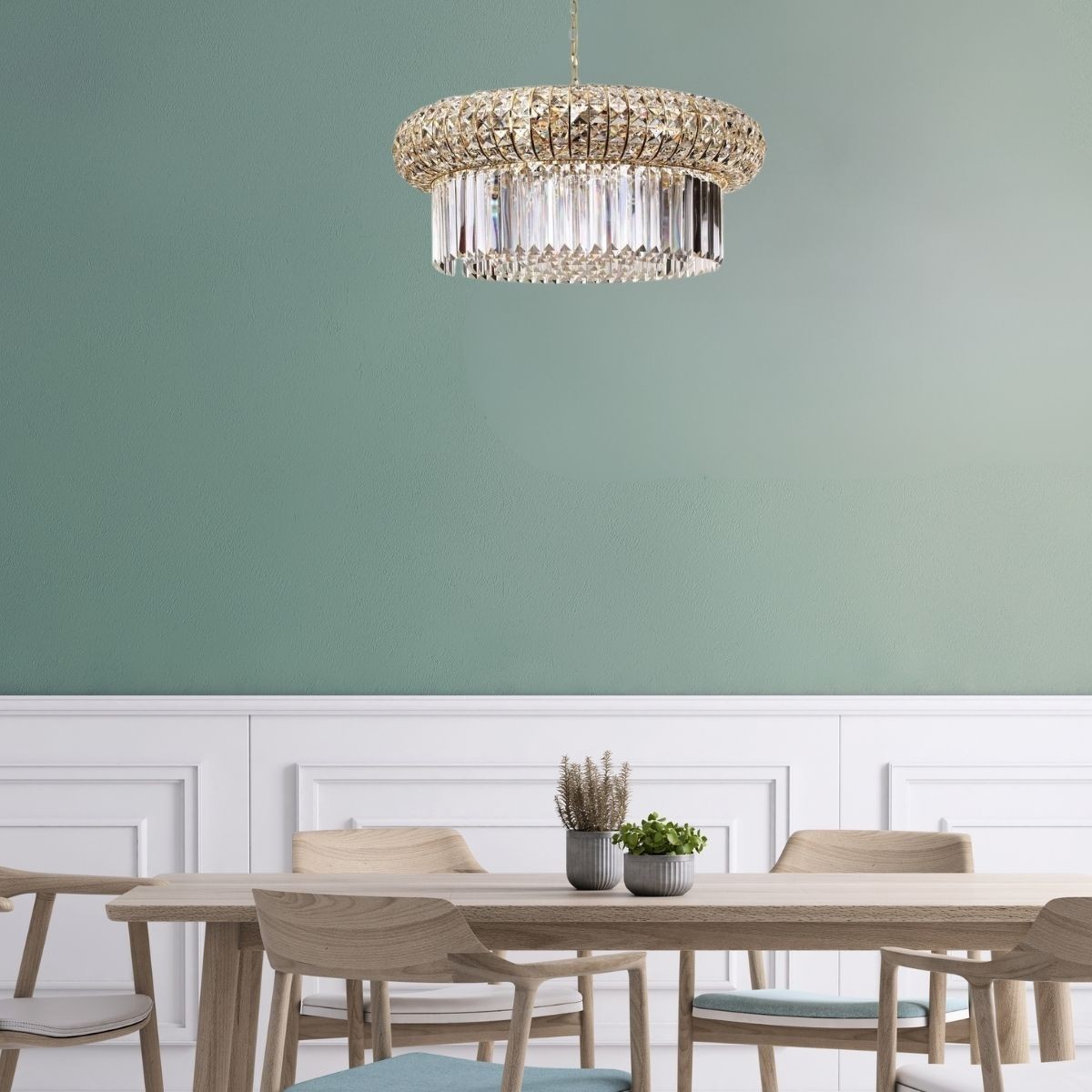Suspension    NABUCCO doré, IDEAL LUX