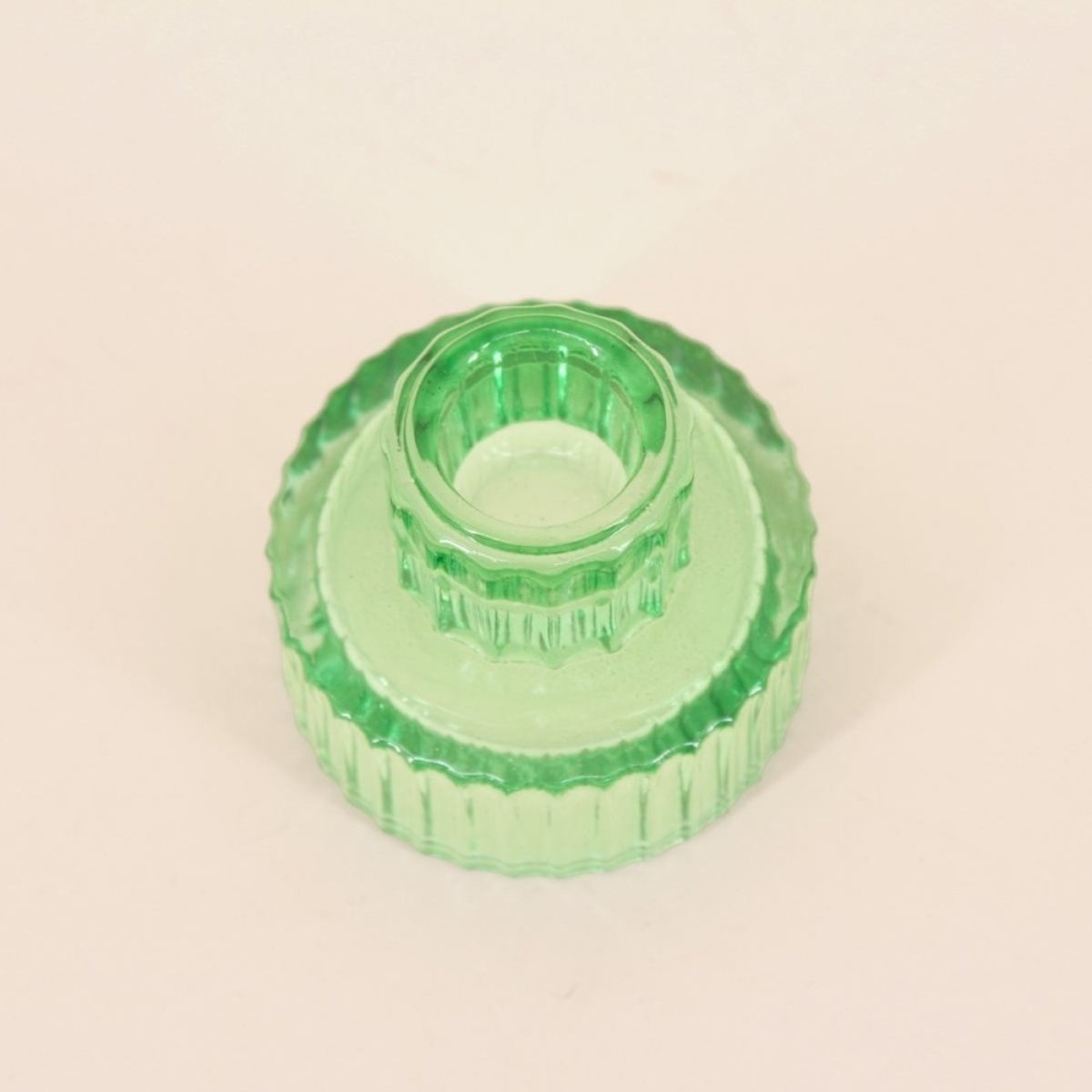 Set de 5 bougeoirs en verre assortis vert, HASHTAG DECO