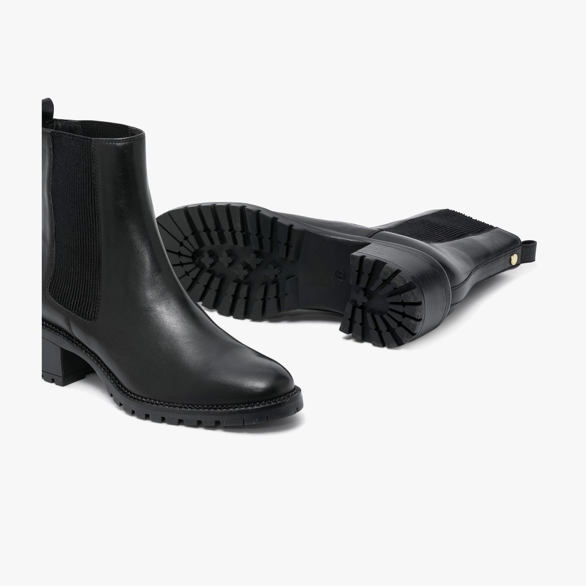 Boots À Talon en cuir MARLENE noir, BOCAGE