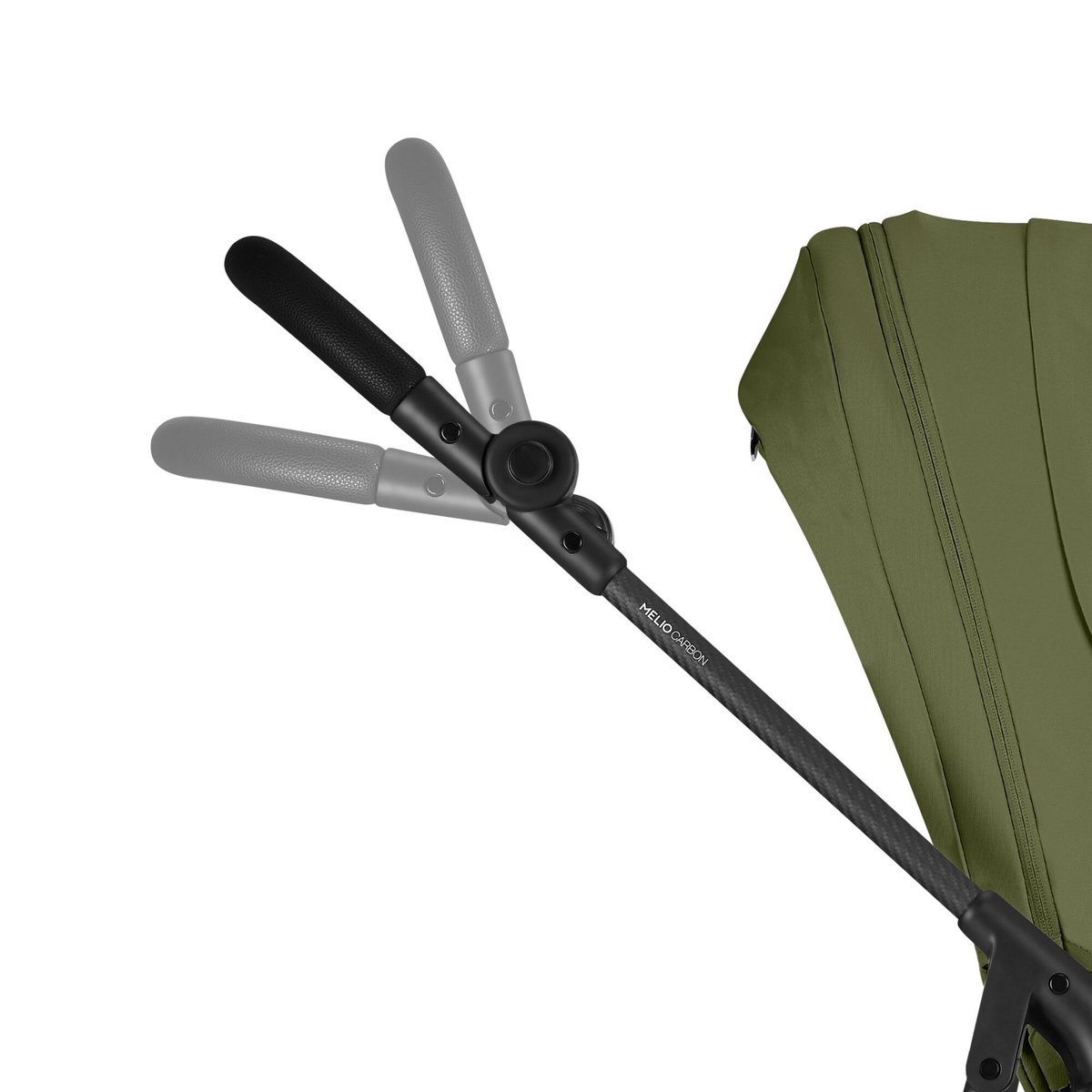 Pack poussette duo Melio Carbon 6 + siège auto Cloud G i-Size vert moss green, CYBEX
