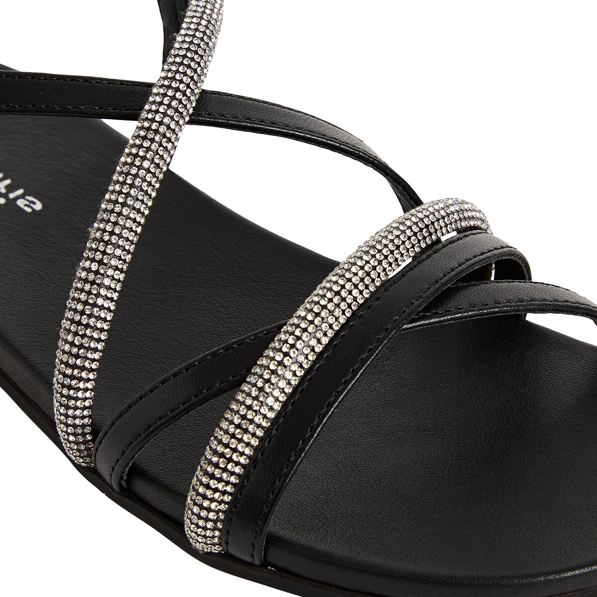 Flat Multi Strap Sandals black, TAMARIS
