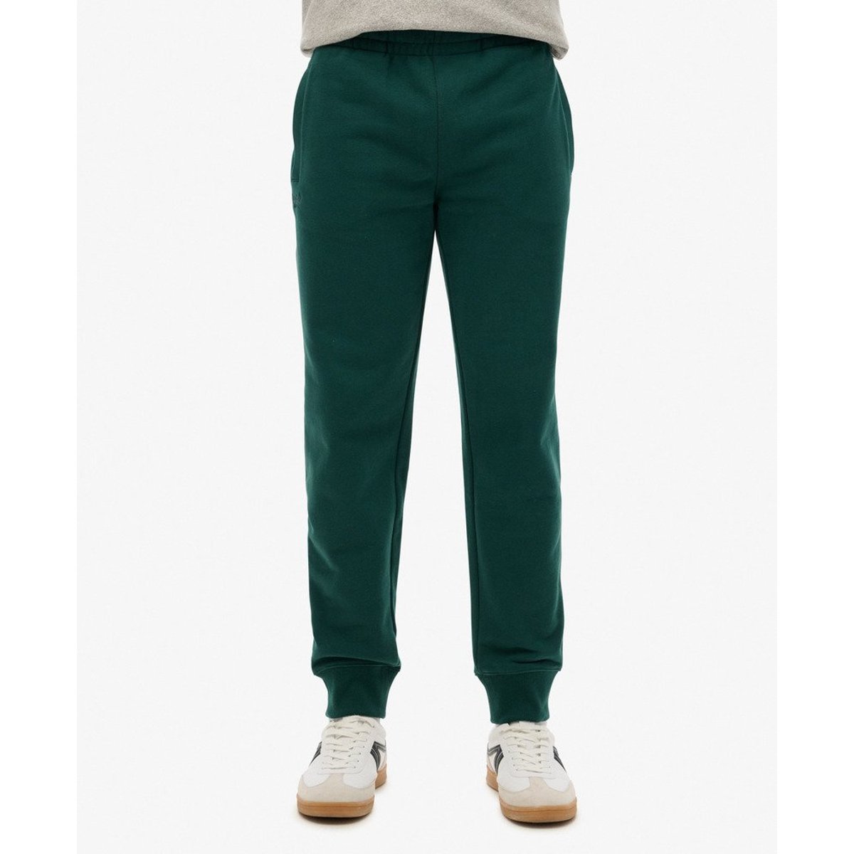 Jogging Essential Logo Semi-Brossé vert pinède foncé, SUPERDRY