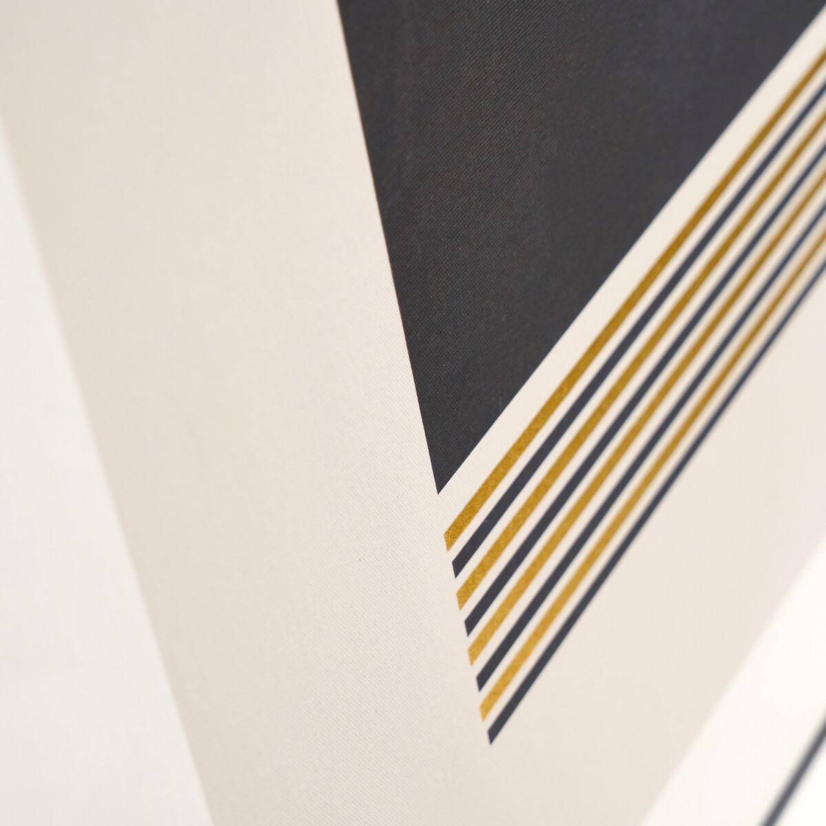 60x80cm Art Deco Print with Black Frame black/white/gold-coloured, ÉDITÉ