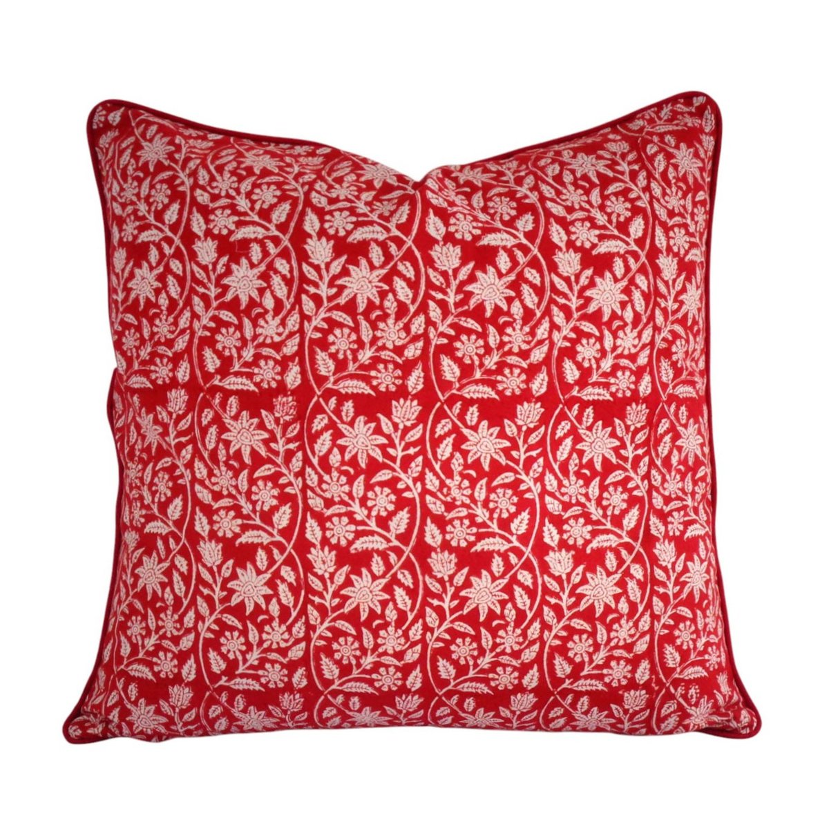 Housse de coussin Bloom rouge, crème, ARCHIV