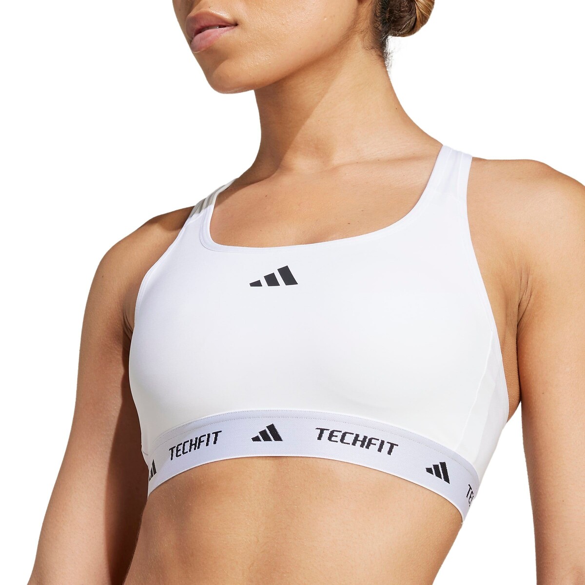 Brassière de training TECHFIT white, adidas Performance