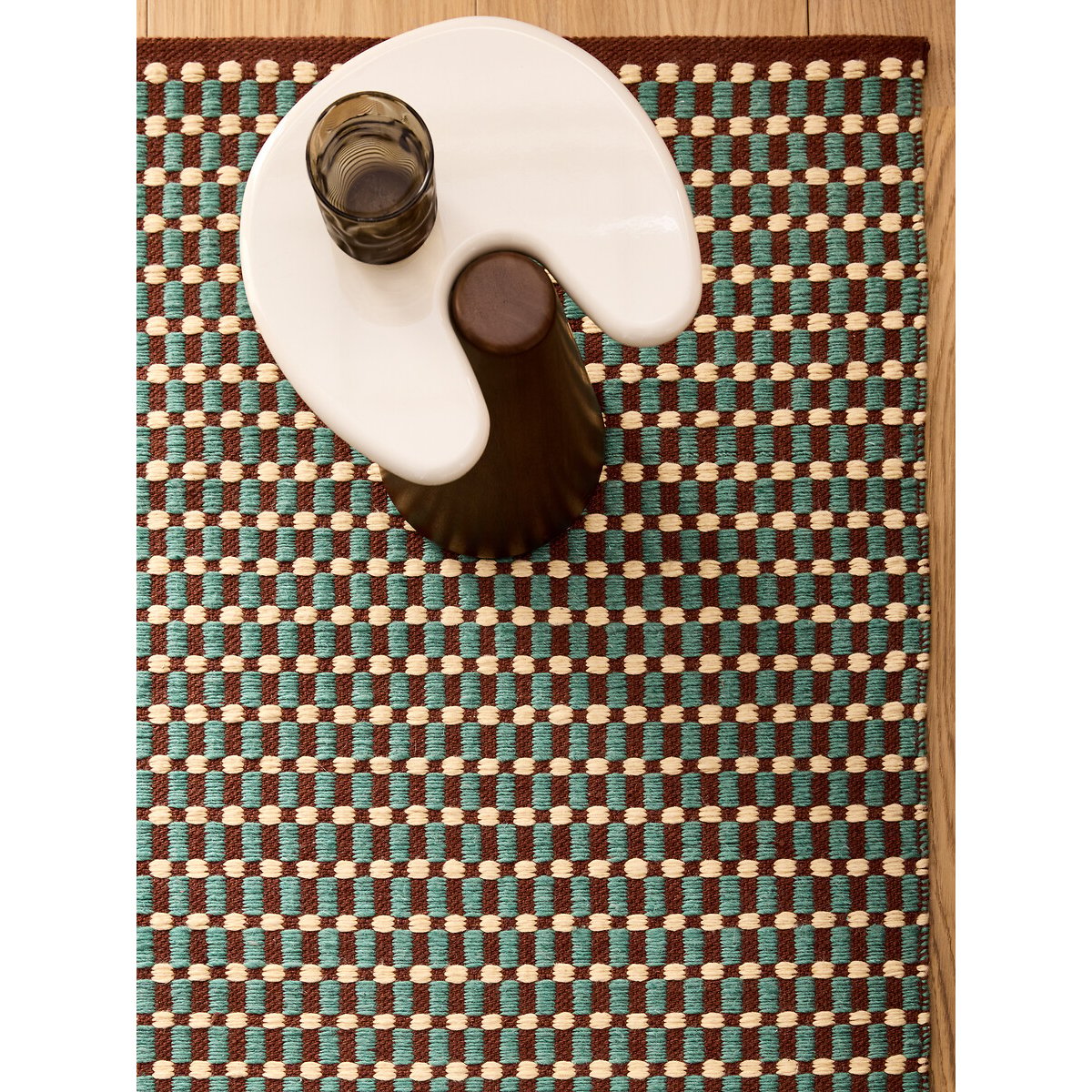 MADE.COM Ember Rug teal, MADE