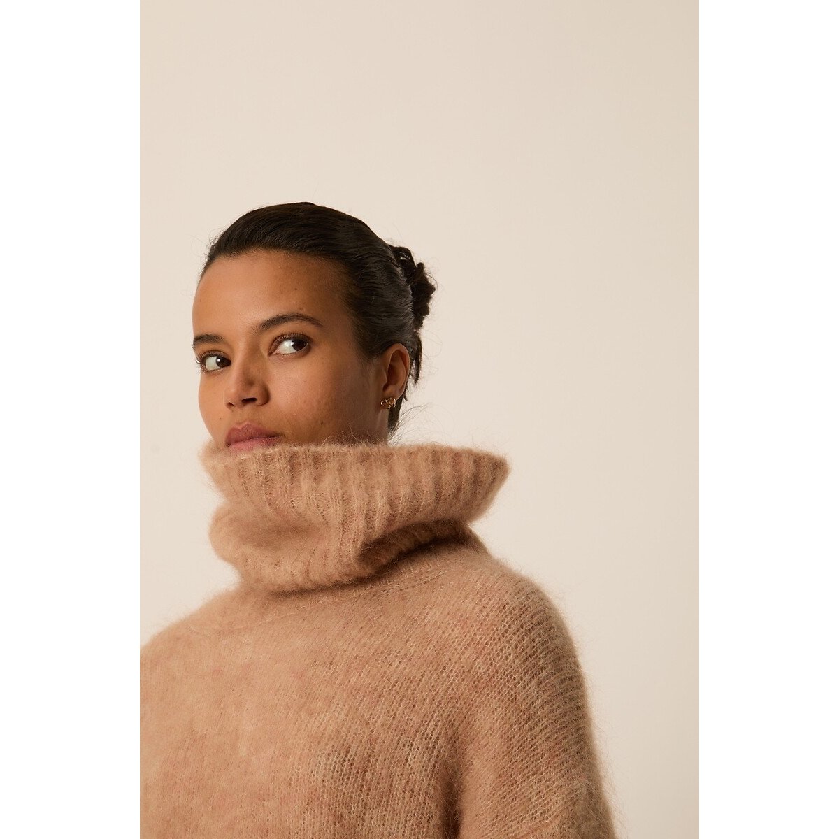 Pull col roulé, ALIRA blush, DES PETITS HAUTS
