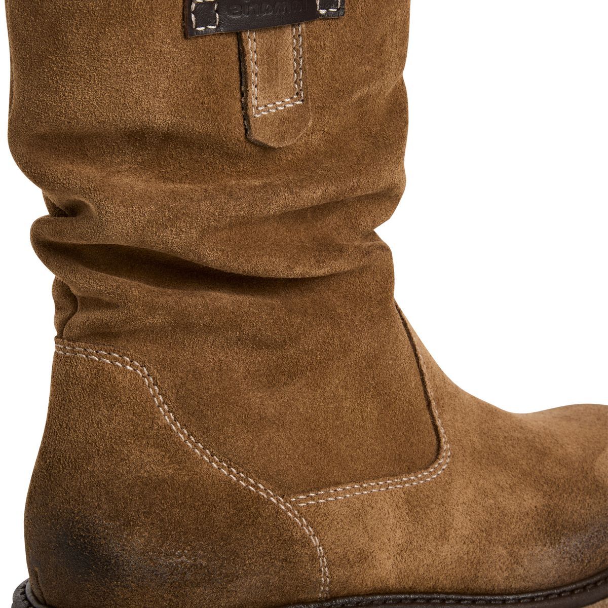 Bottes mi-hautes en cuir marron, TAMARIS