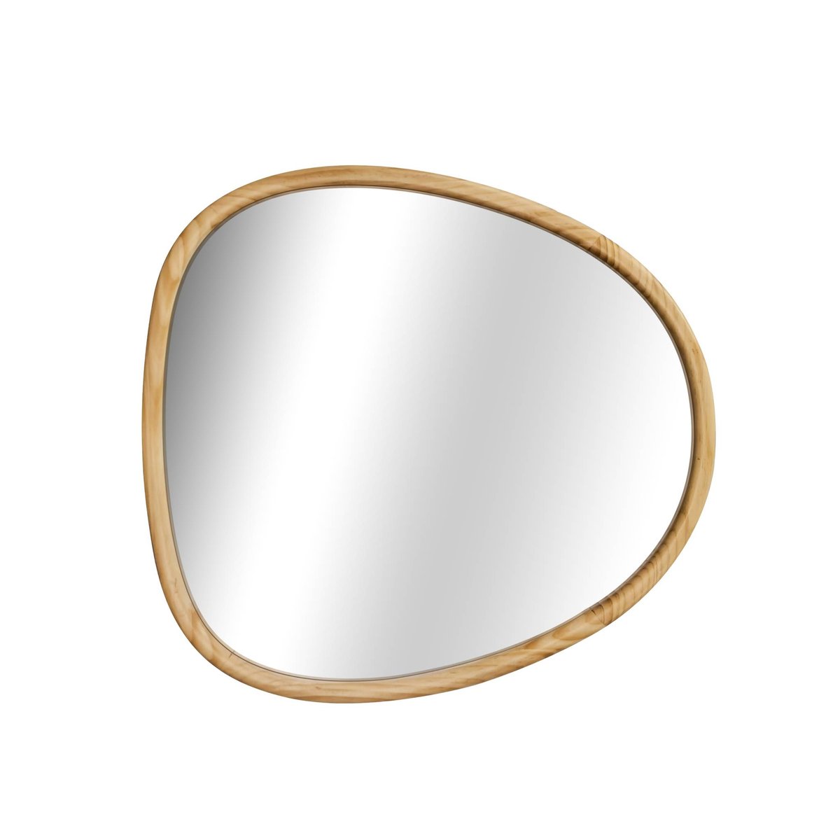Miroir organique bois de sapin 55cm CHARLIE naturel, SWEEEK