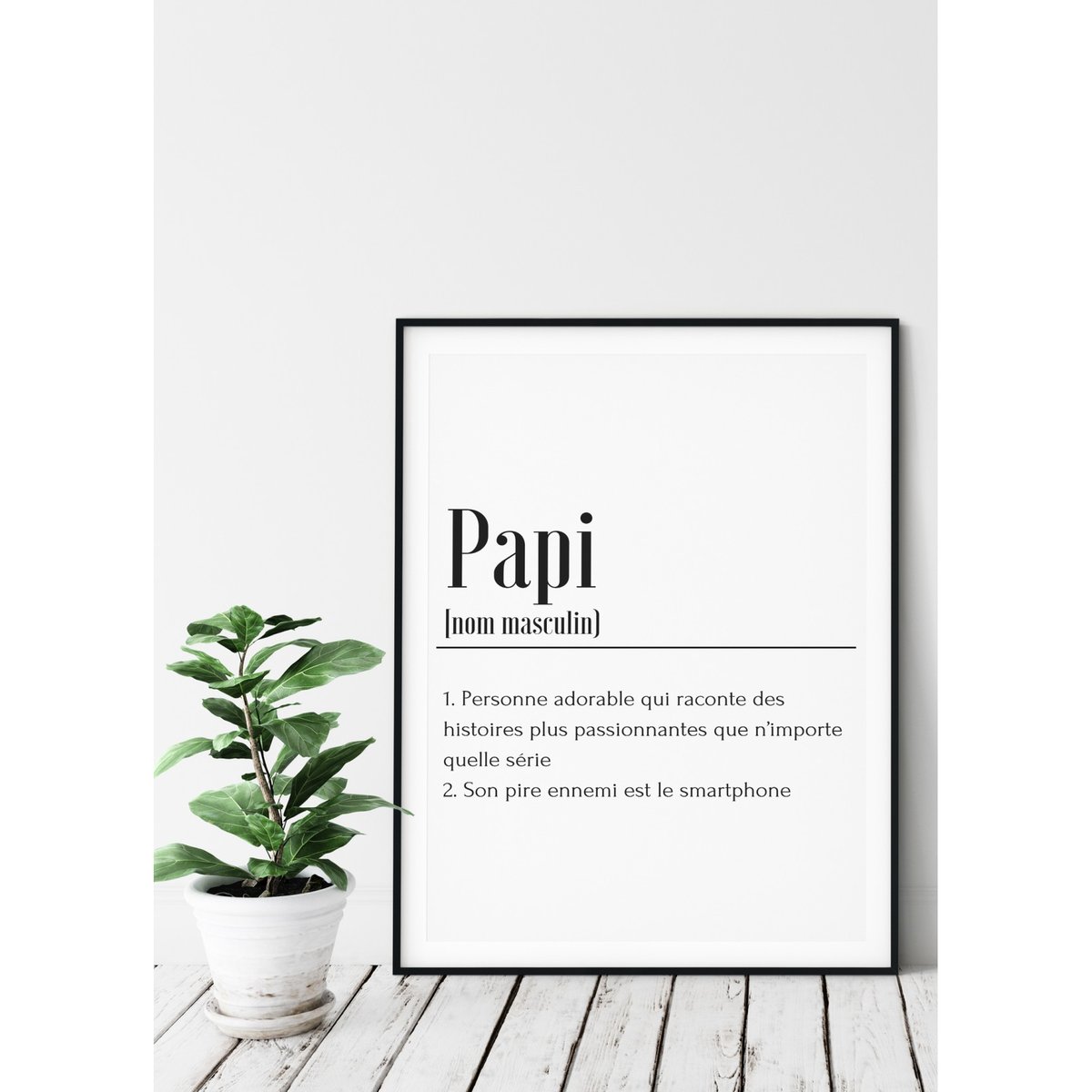 Affiche Définition Papi blanc, L'AFFICHERIE