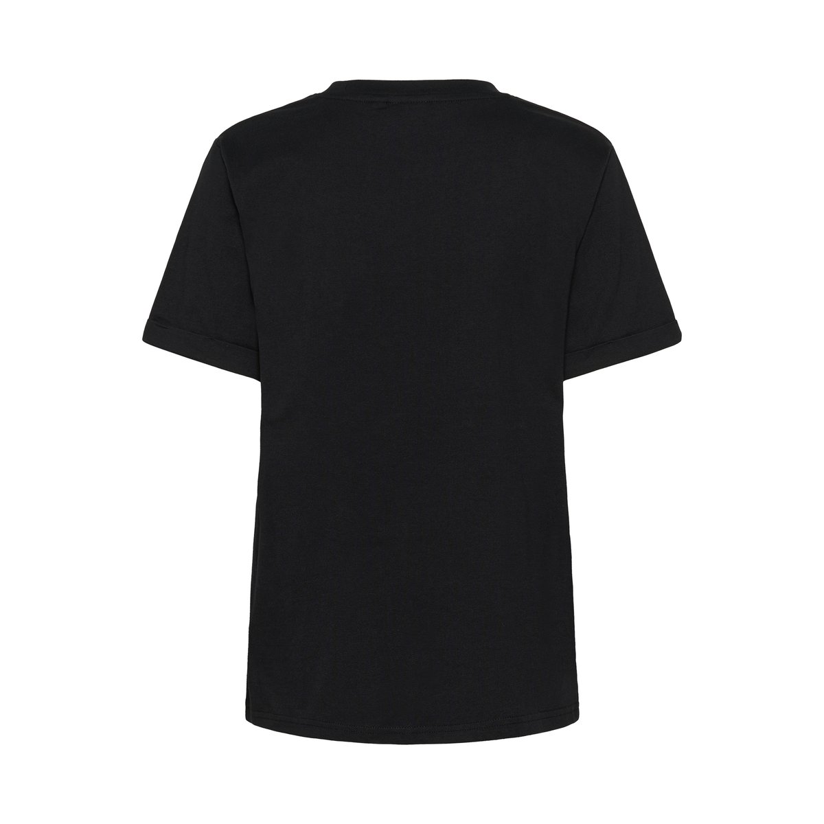 T-shirt à manches courtes noir black deep w. silver heart, KAFFE