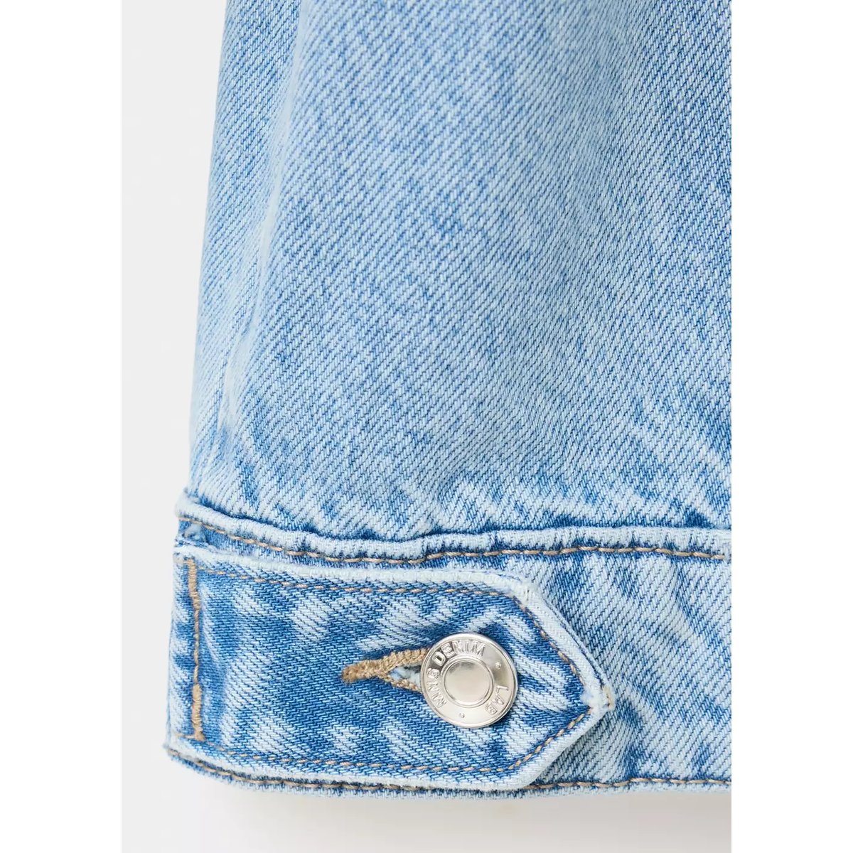 Blouson en jean essentiel bleu moyen, MANGO KIDS