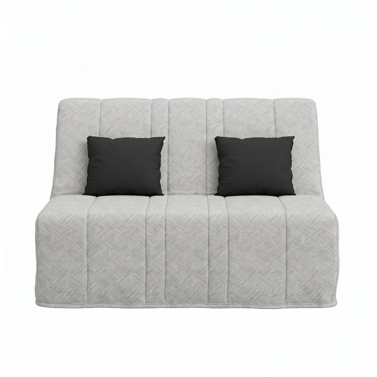 Banquette convertible NEA BZ, couchage 160x200, avec 2 coussins OFFERTS, Aba anthracite gris clair, RELAXIMA