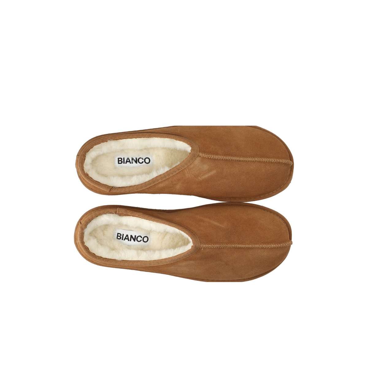 Pantoufles cognac, BIANCO