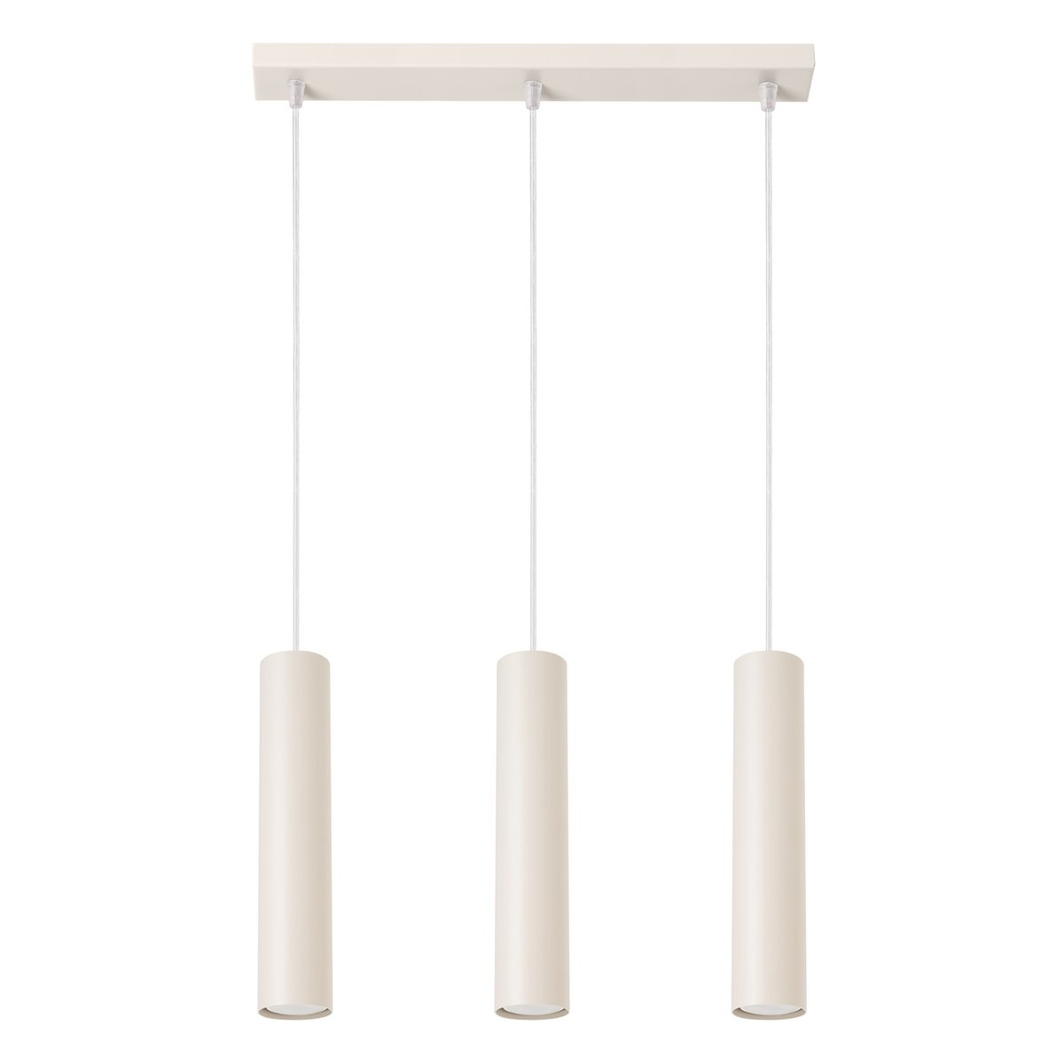 Suspension Acier Beige GU10 3 Lagos Line beige, EDEN