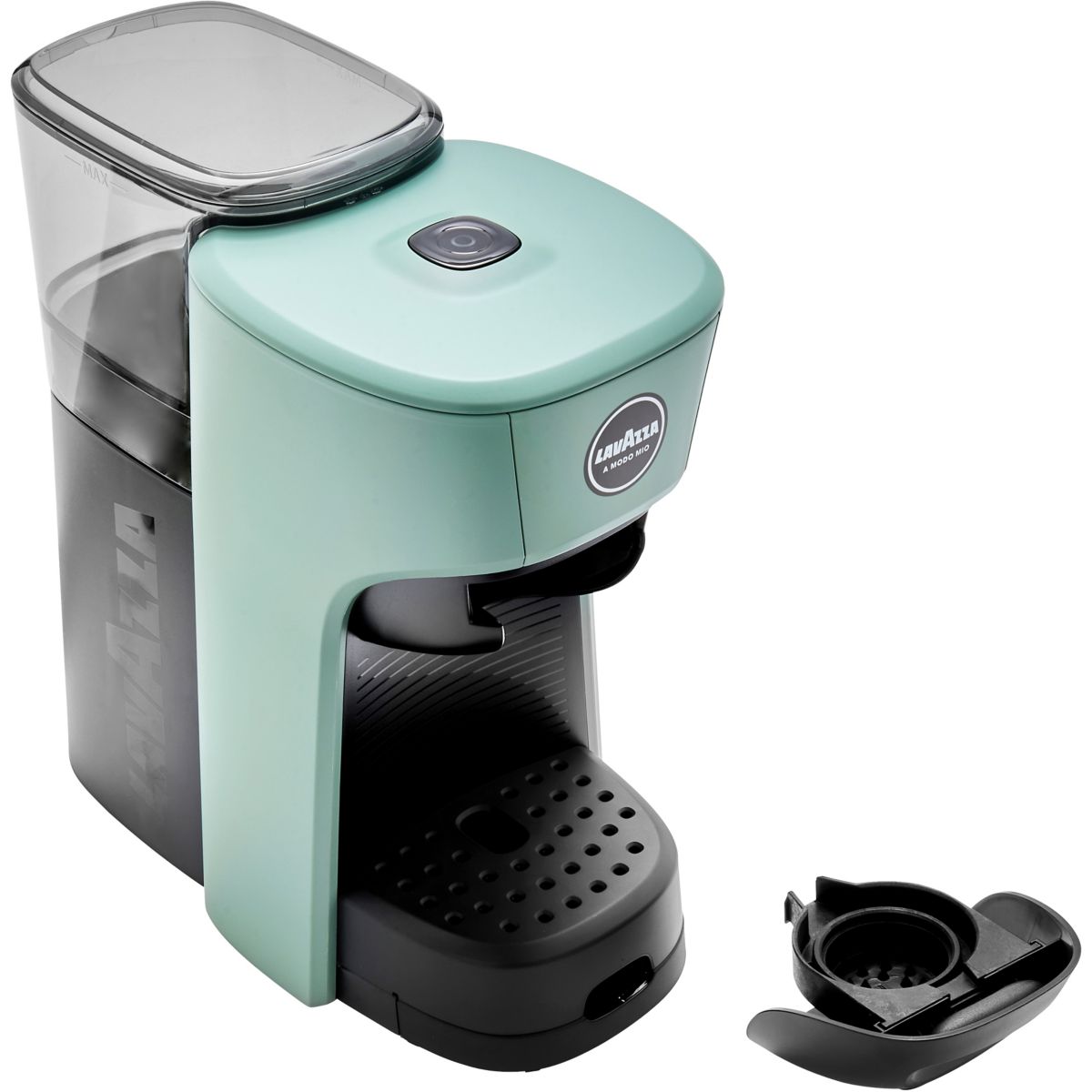 Cafetière à dosette Tiny Eco verte couleur unique, LAVAZZA