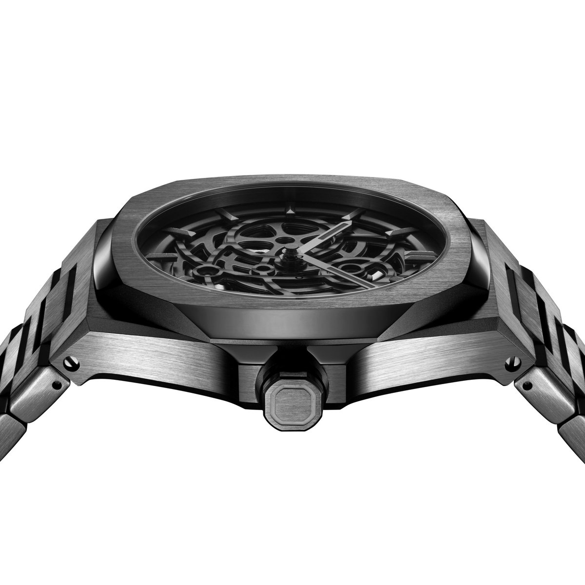 Montre Analogique  SKELETON gun métal noir gun métal, D1 MILANO