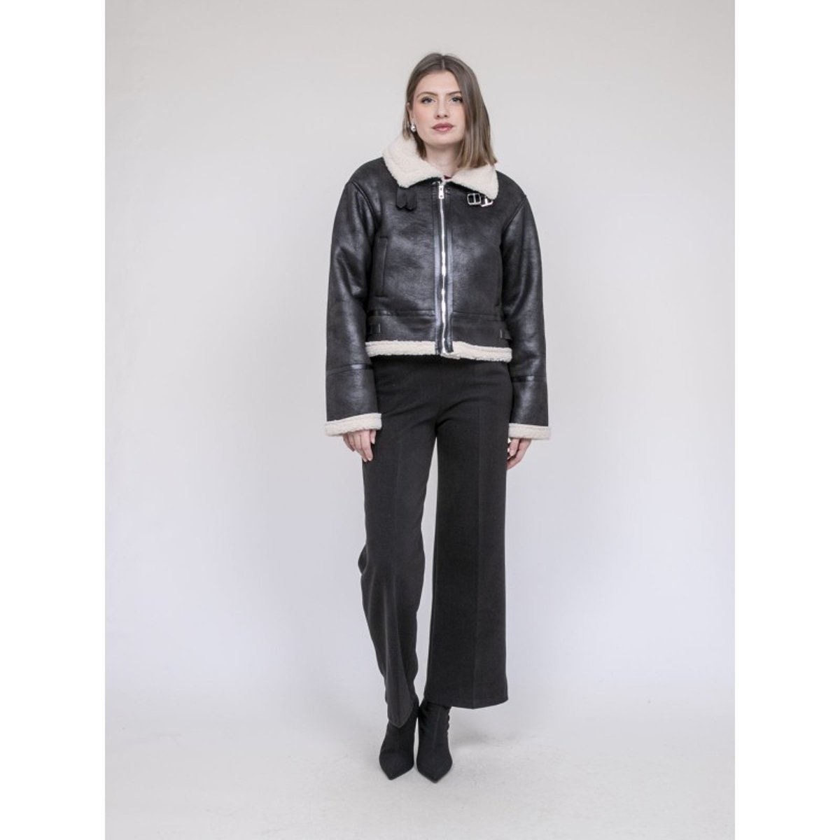 Blouson Aviateur Udane noir, DONA LISA