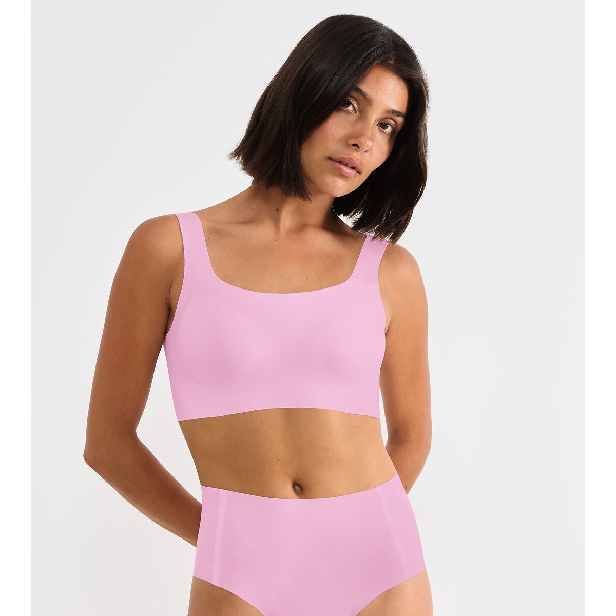 Brassière encolure arrondie Zero Feel 2.0 rose dragée, SLOGGI