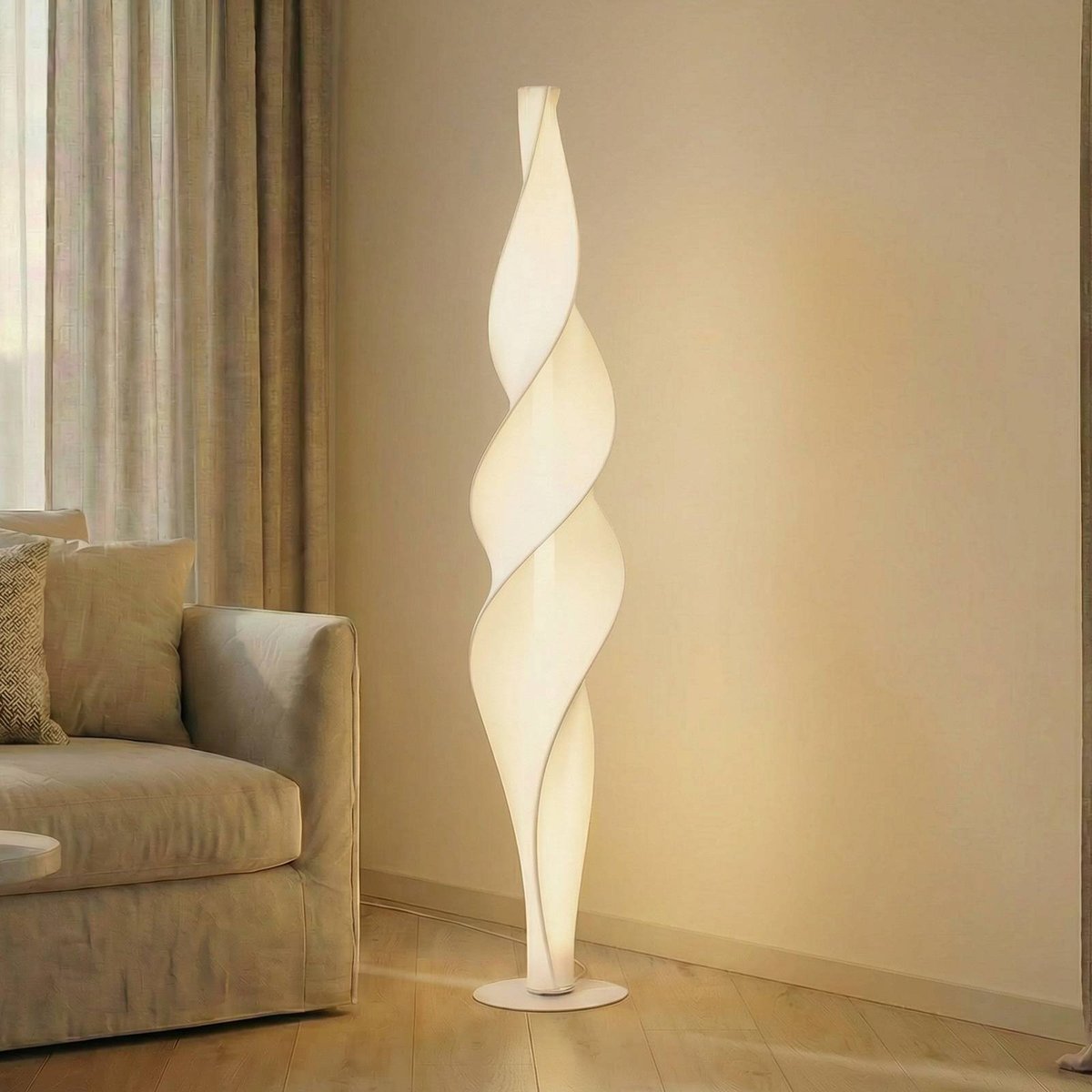Lampadaire  designLED, Novelle blanc, LUCANDE