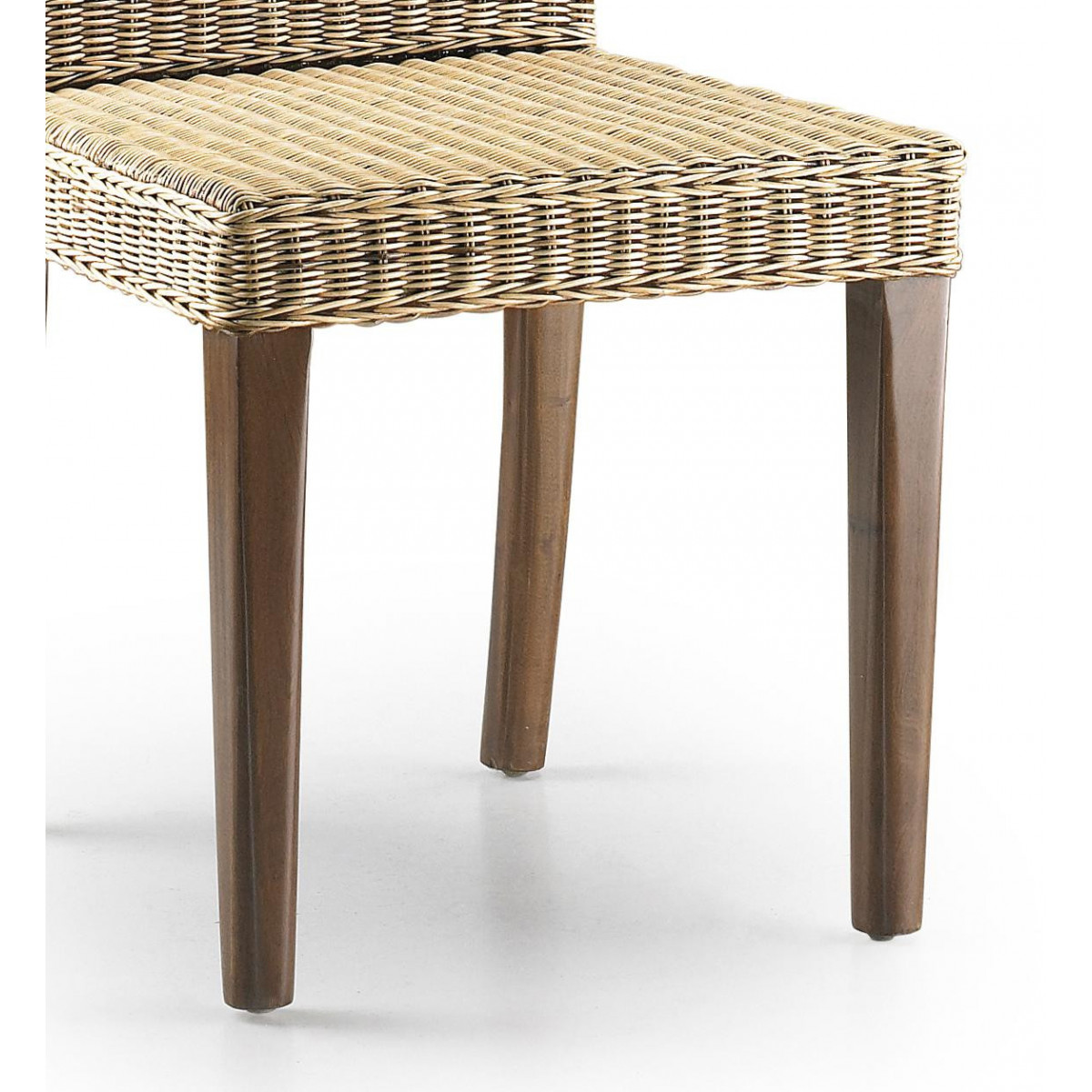 Chaise rotin marron, DECORATION D’AUTREFOIS