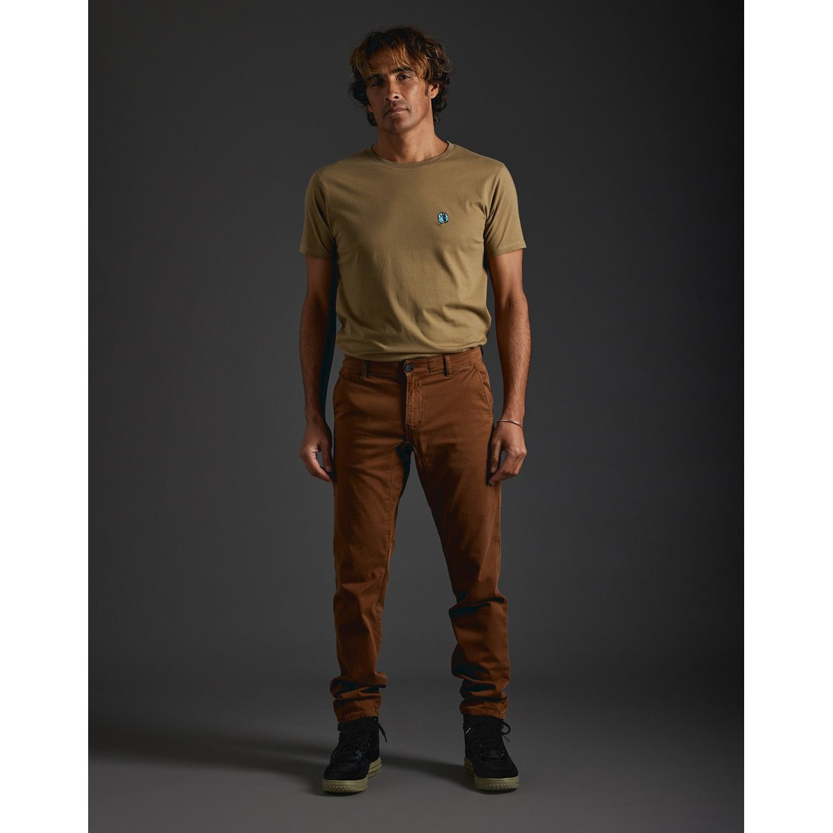 PANTALON CHINO ALMOND marron, PULLIN