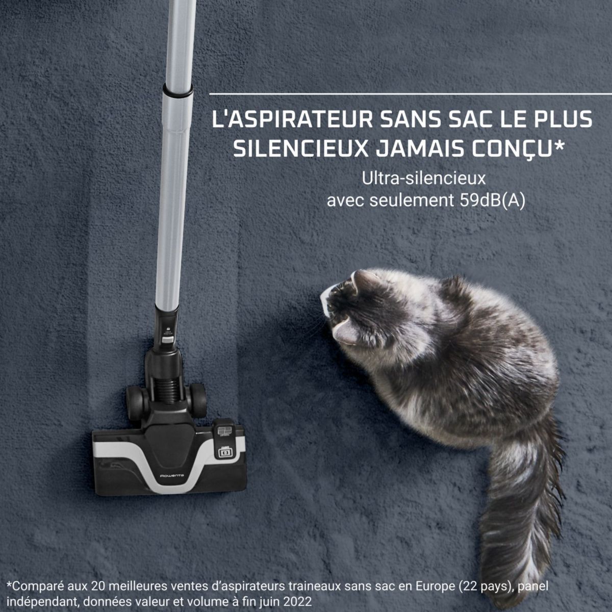 Aspirateur sans sac Silence Force Cyclonic Effitech RO7936EA couleur unique, ROWENTA