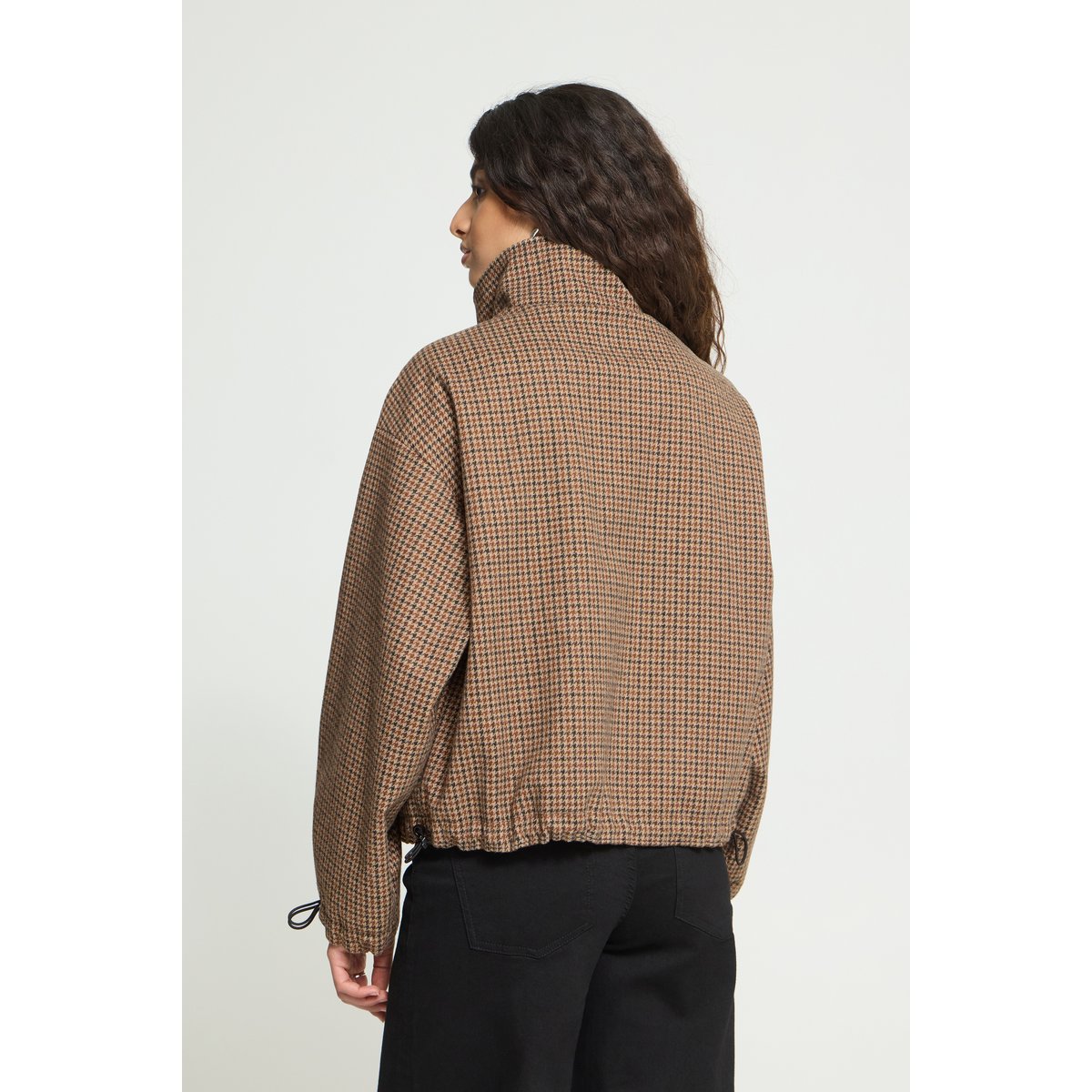 Veste d'extérieur marron brown check, ICHI
