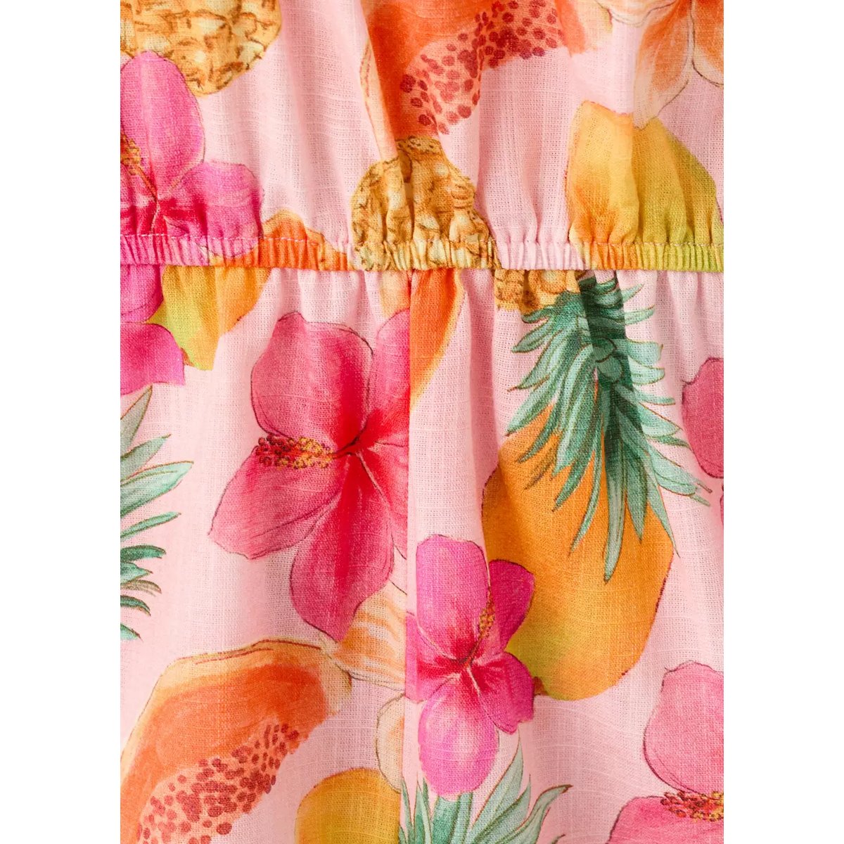 Combinaison asymétrique imprimé tropical rose, MANGO KIDS