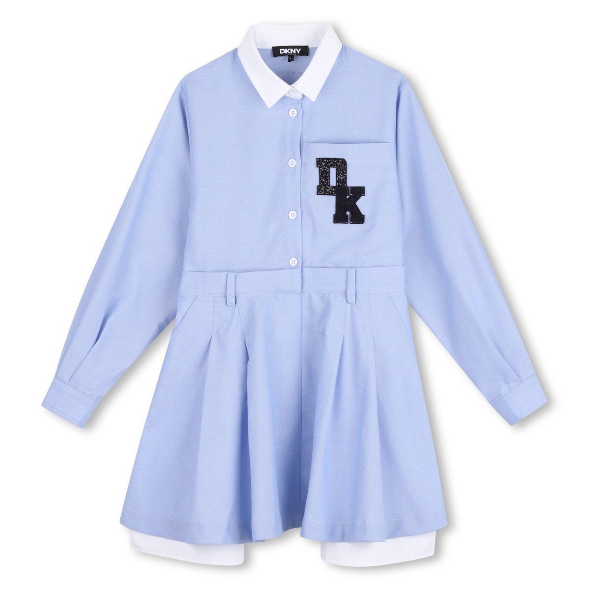 Robe manches longues bleu ciel, DKNY