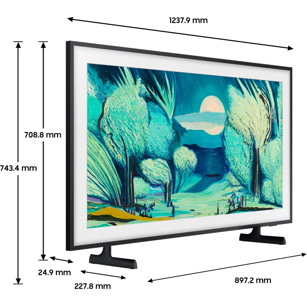 TV QLED The Frame TQ55LS03FA (2025) 55" (138 cm) 4K Ultra HD - Mode art (effet tableau), anti-reflet couleur unique, SAMSUNG