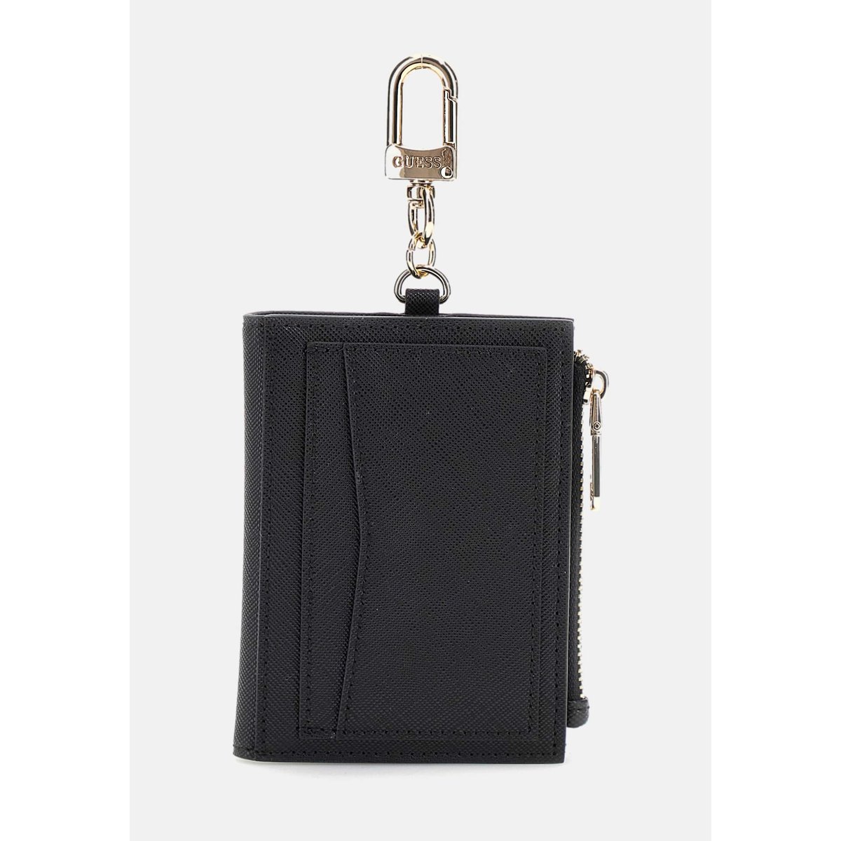 Porte-Clés Saffiano noir, GUESS