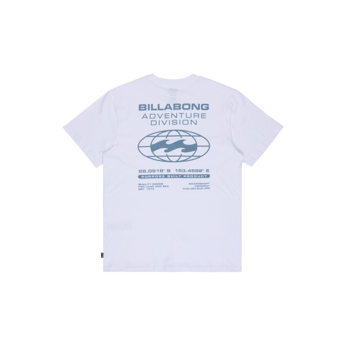 T shirt manches courtes COORDINATES blanc white, BILLABONG